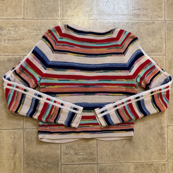 Adidas Originals Kseniaschnaider knitted cardigan button vneck multicolor small - Picture 3 of 10